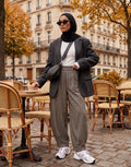 Pantalon à Carreaux Style Parisien
