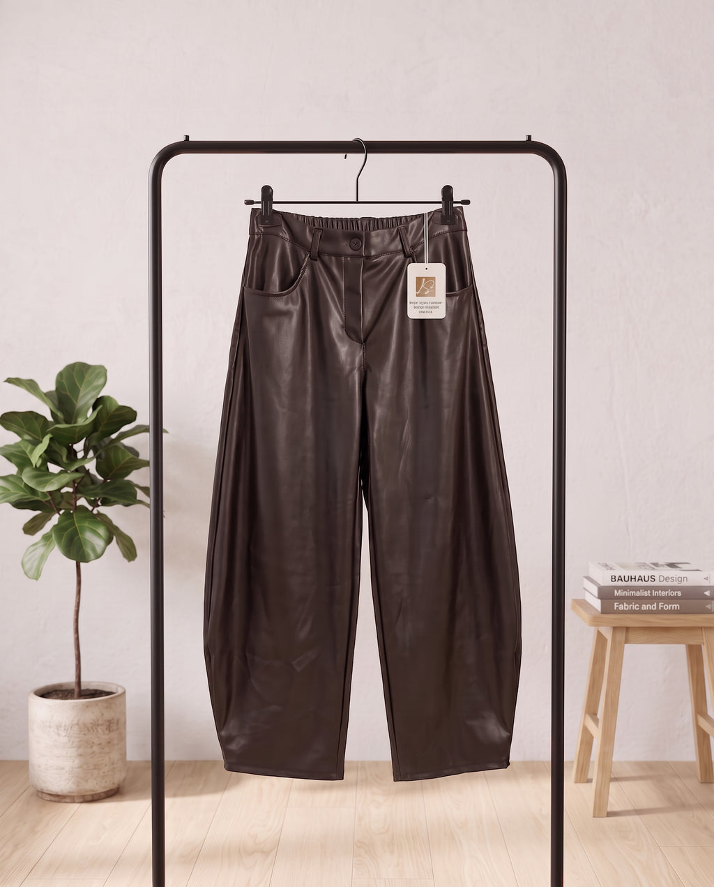 Pantalon Similicuir Coupe Ballon