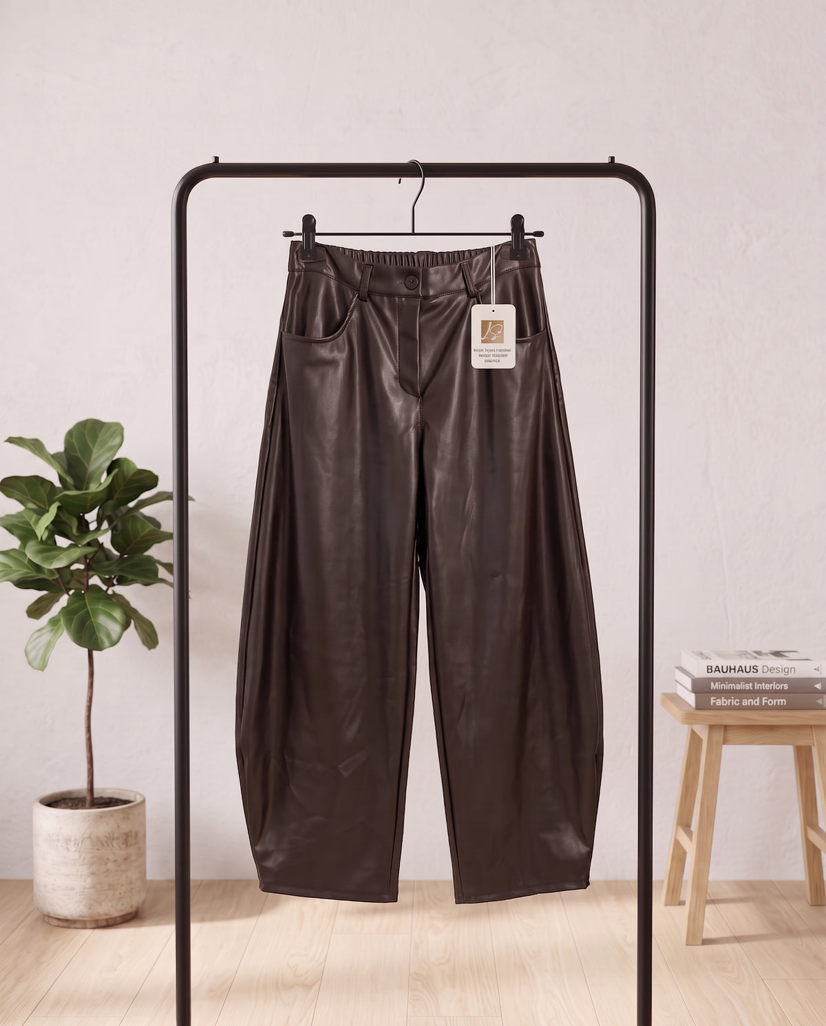 Pantalon Similicuir Coupe Ballon