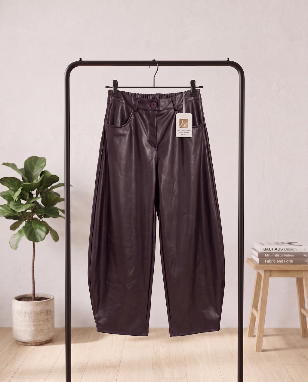 Pantalon Similicuir Coupe Ballon