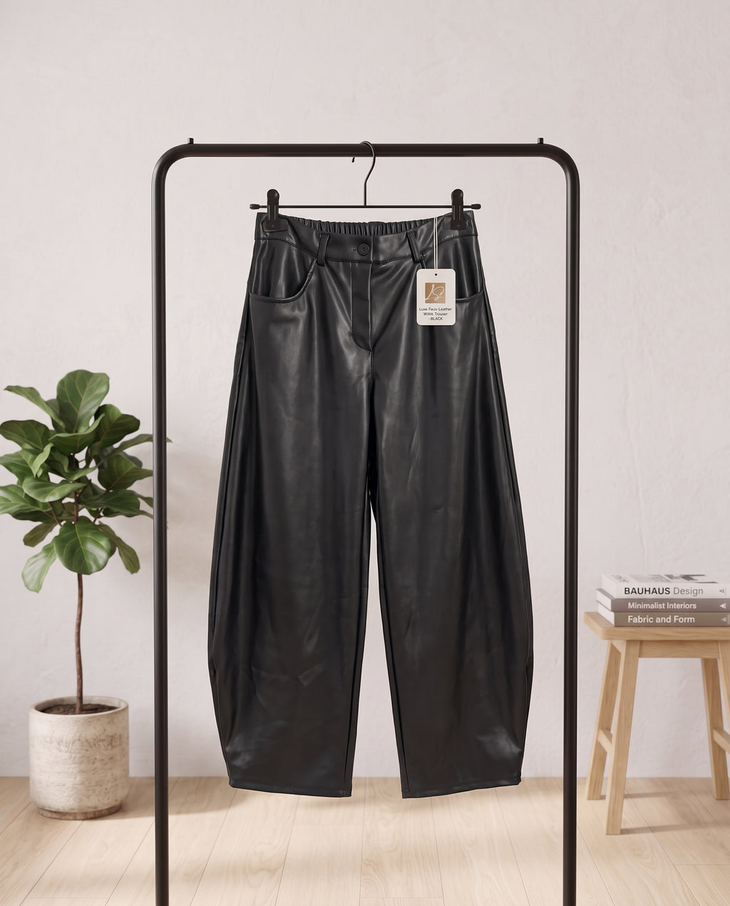 Pantalon Similicuir Coupe Ballon