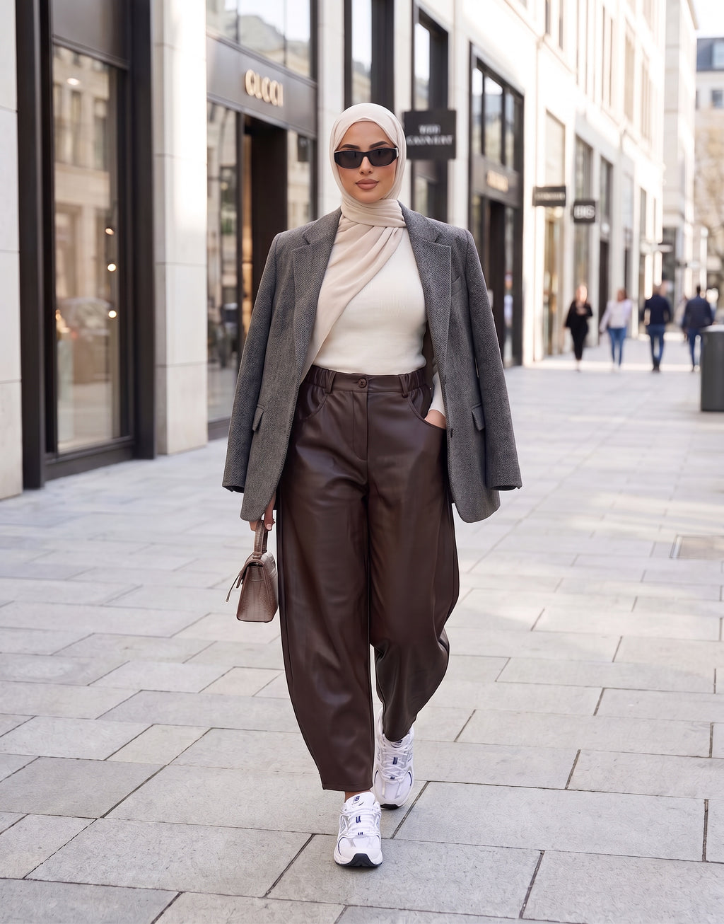 Pantalon Similicuir Coupe Ballon
